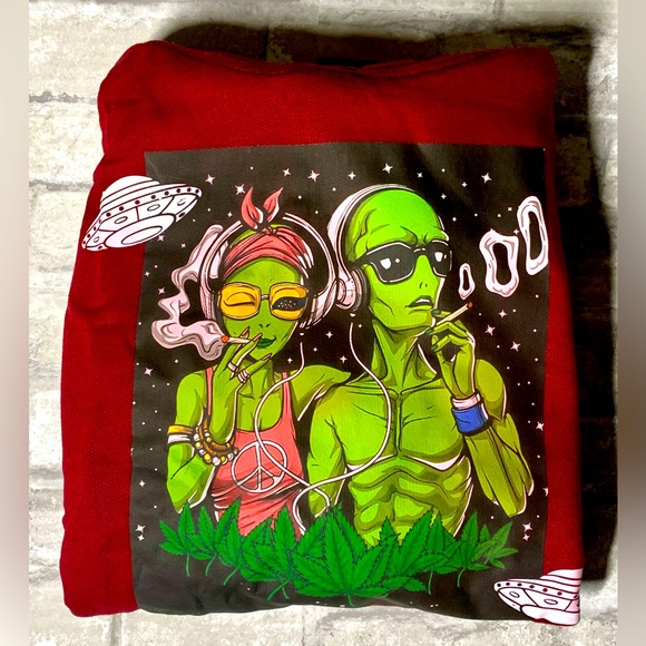 EVOLVE: SPLIFFS & SPACESHIPS CUSTOM HOODIE (UNISEX) - Picture 1 of 12